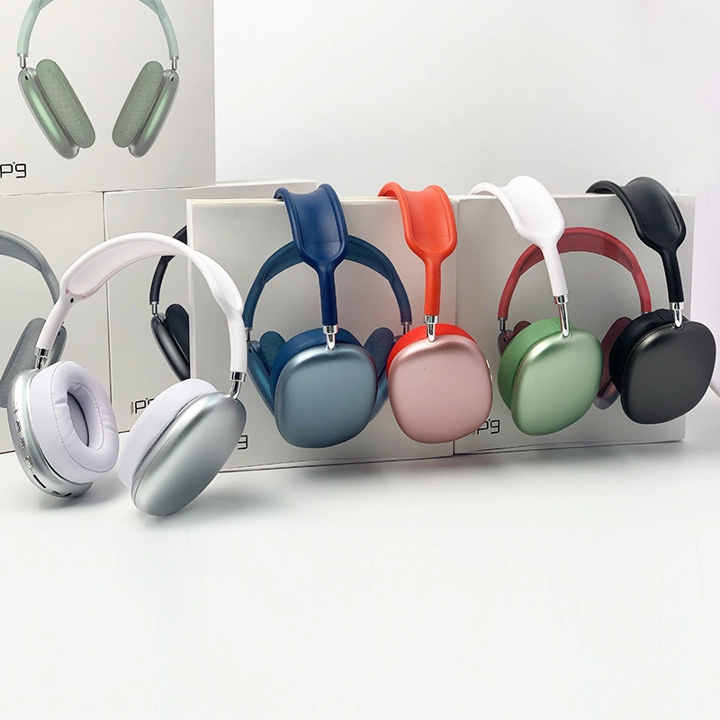 Customized Headphones Wireless Bluetooth P9 Earphone Foldable Headset for Mobile Phone or Computer Audifonos