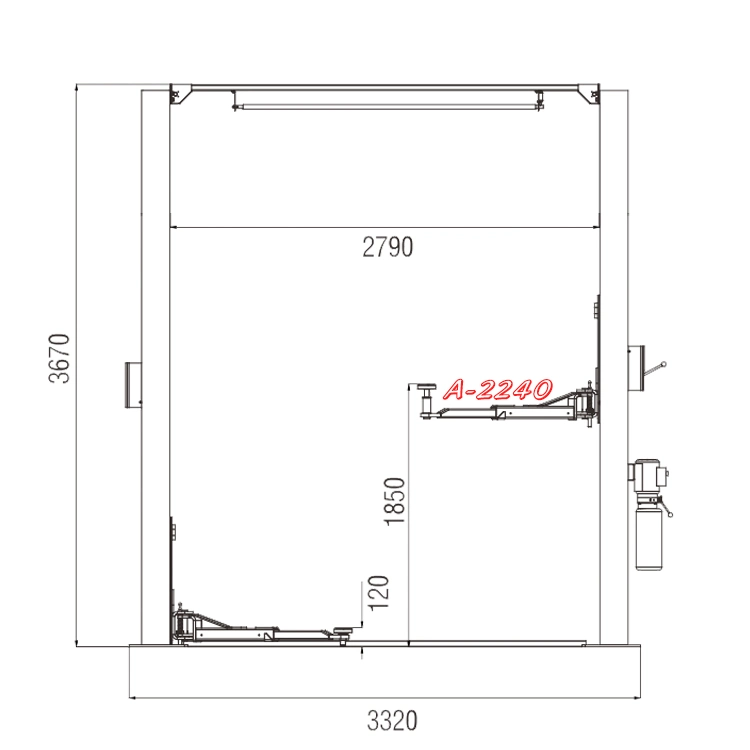 Vico Car Lift 2 Column Hoist Auto Maintenance Equipment