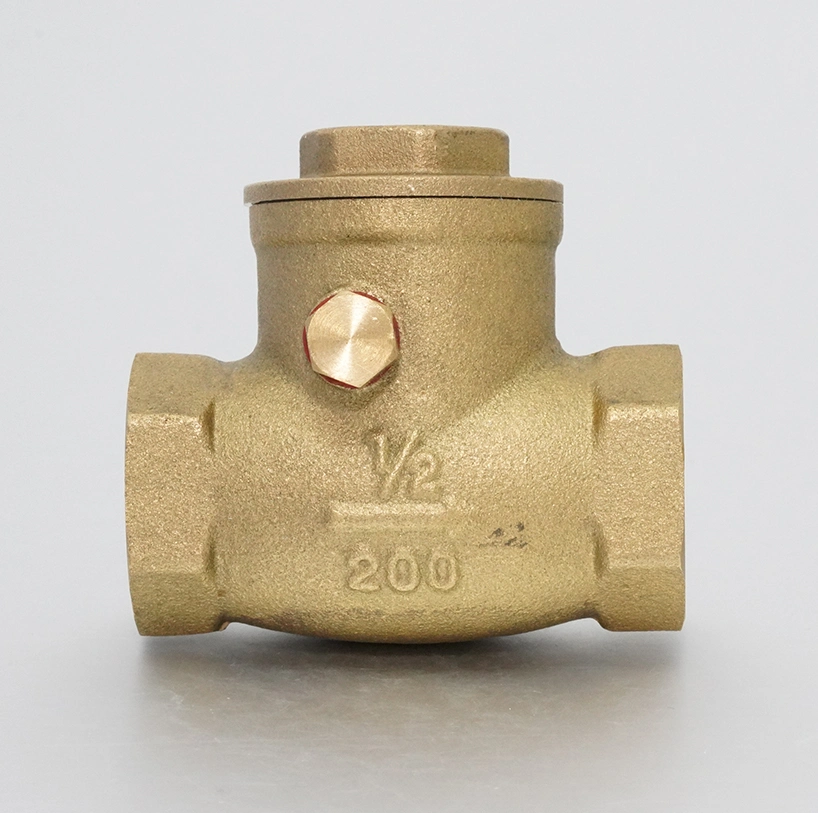 Water Use Forged Brass Non Return Swing Horizontal Check Valve