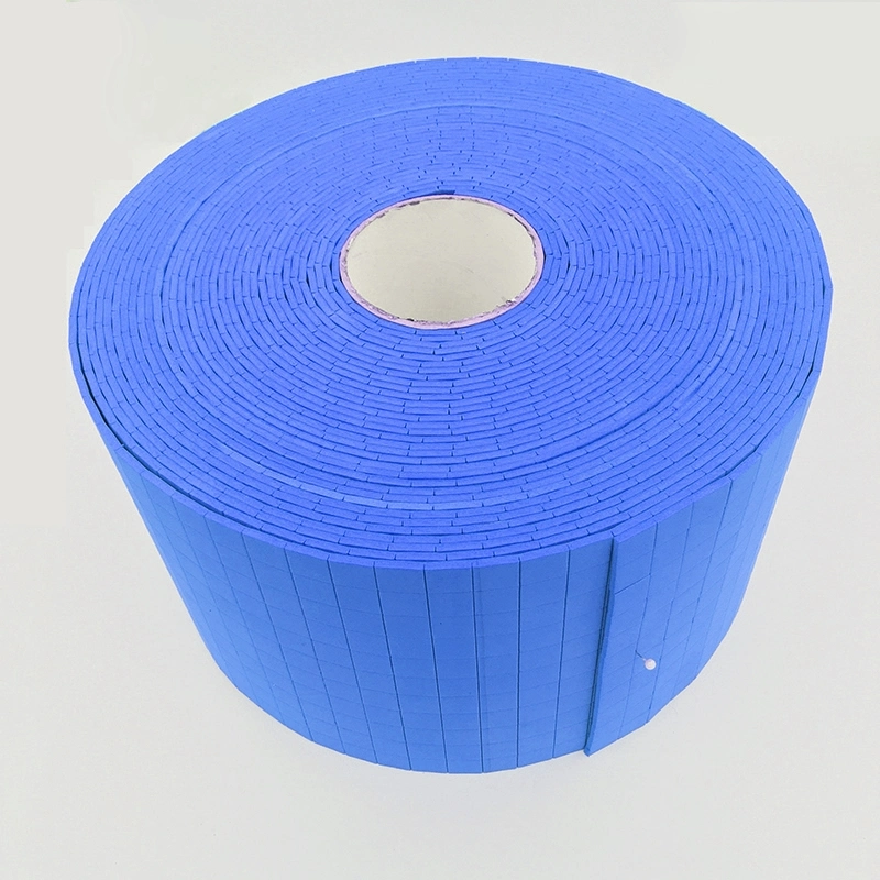 25X25X5mm on Rolls Paper Liner Blue Static Cling Glass Separator EVA Rubber Foam Pads