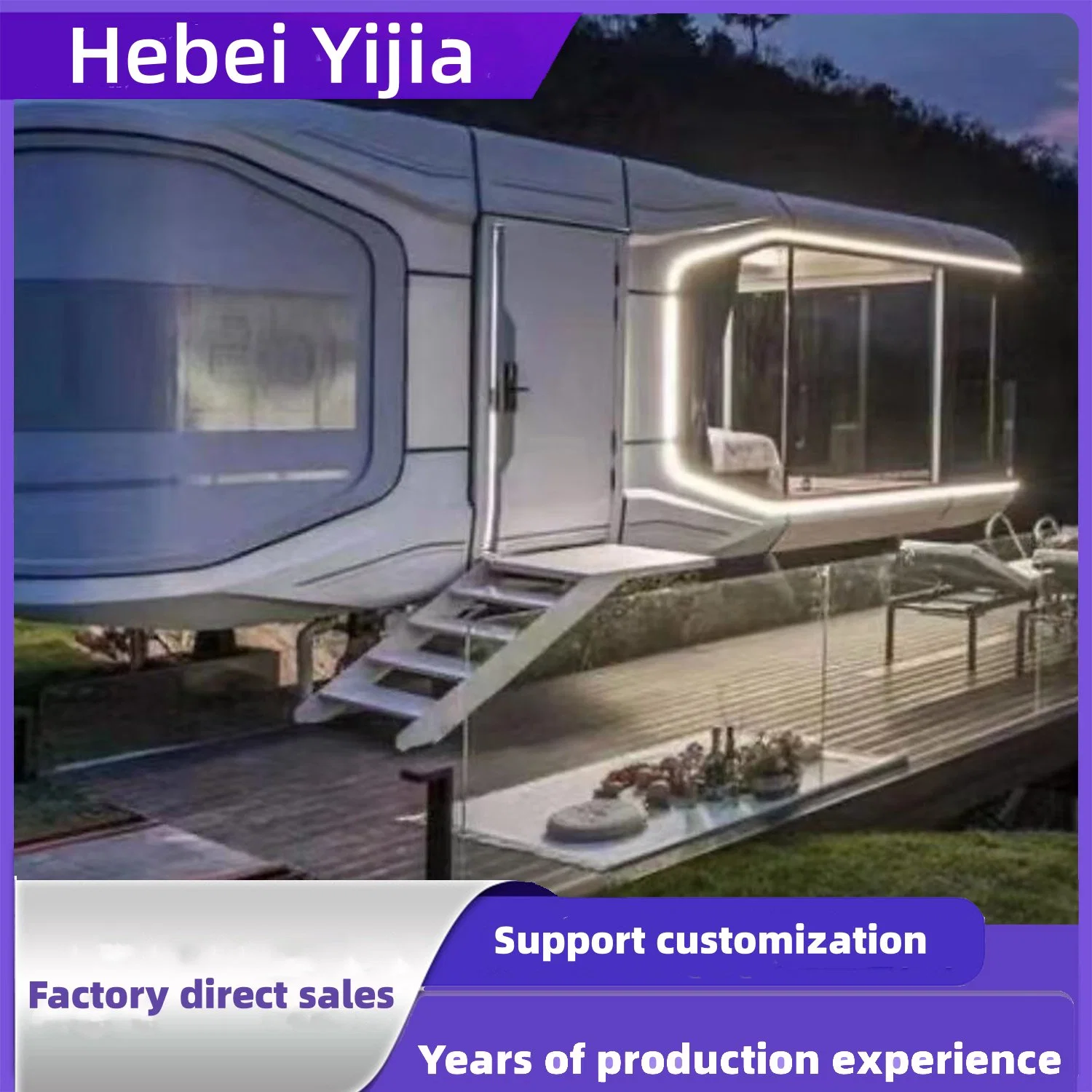 China Export Space Module Mobile Homestay Outdoor Attraction Essential Convenient Hotel for Living