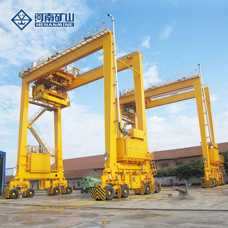 Rmg Type 20 Ton 30 Ton 40 Ton 50 Ton Double Girder Mobile Harbour Gantry Crane