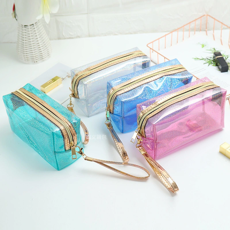 Gift Colored Clear PVC Cosmetic Bag