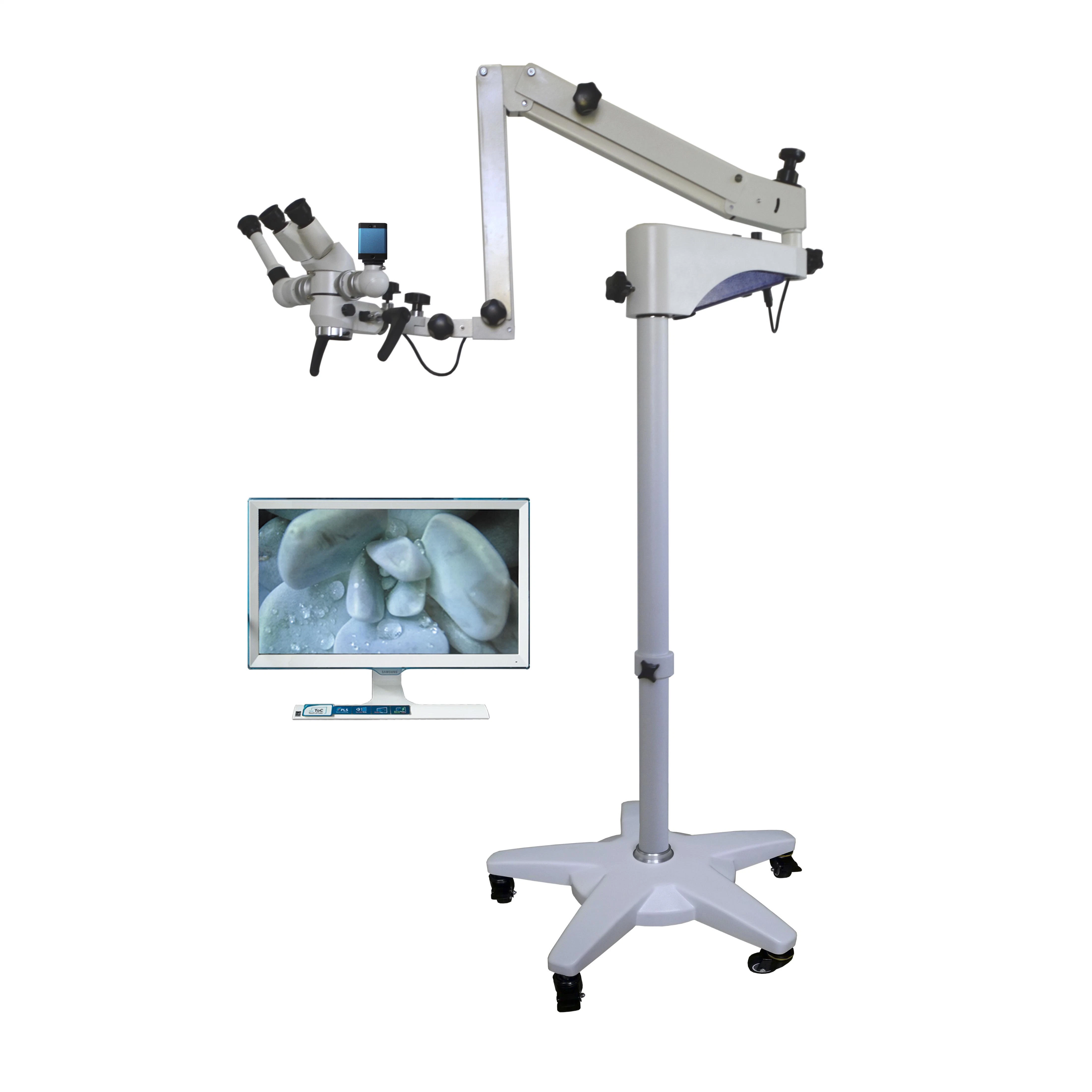 Precio más barato Xty-120 Xty-130 LED óptico Binocular fijo Oftalmología Otorrinolaringología operación quirúrgica Dental microscopio