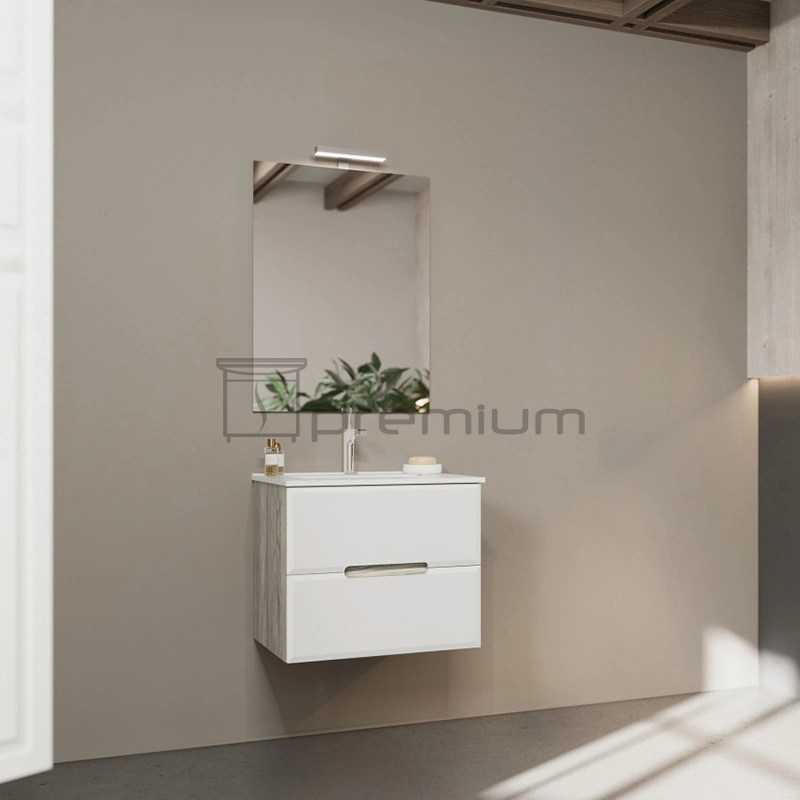 Sp-8445W-600 New Style Wholesale Economic Bathroom Cabinet White Bath Furniture on Sale