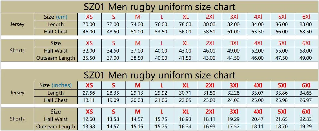 Custom Logo Sublimation Polyester Jersey Breathable Sports Wear Mens Clothing Rugby League Shirts