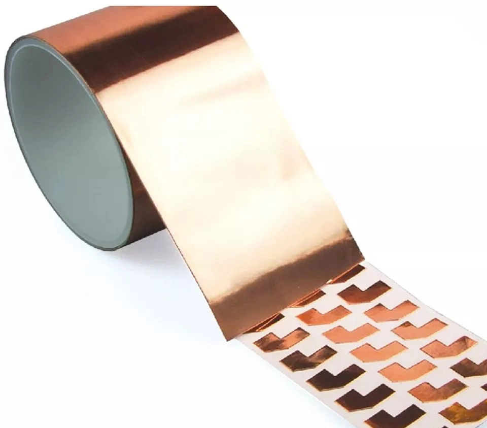 99.9% Copper Foil Adhesive Tape Die Cutting Copper Foil for Electronic Products