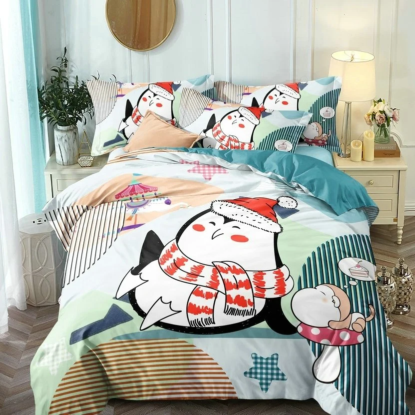 Ropa de cama divertida estilo niños con cama tamaño king/queen/twin 3D