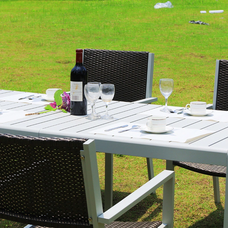 3 STÜCK Outdoor-Patio-Möbel-Set mit Couchtisch für Hof Und Bistro