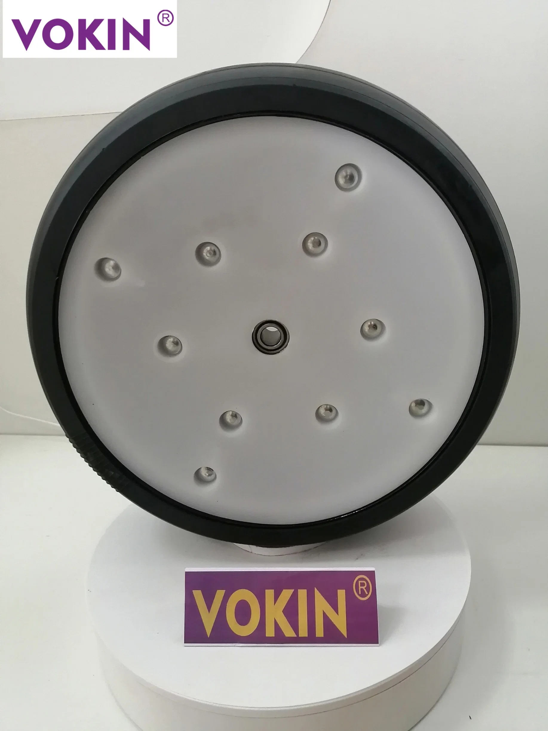 4.5" X 16" (400 X 110 mm) Nylon & Steel Rim Nature Rubber and Depth Wheel for John Deere