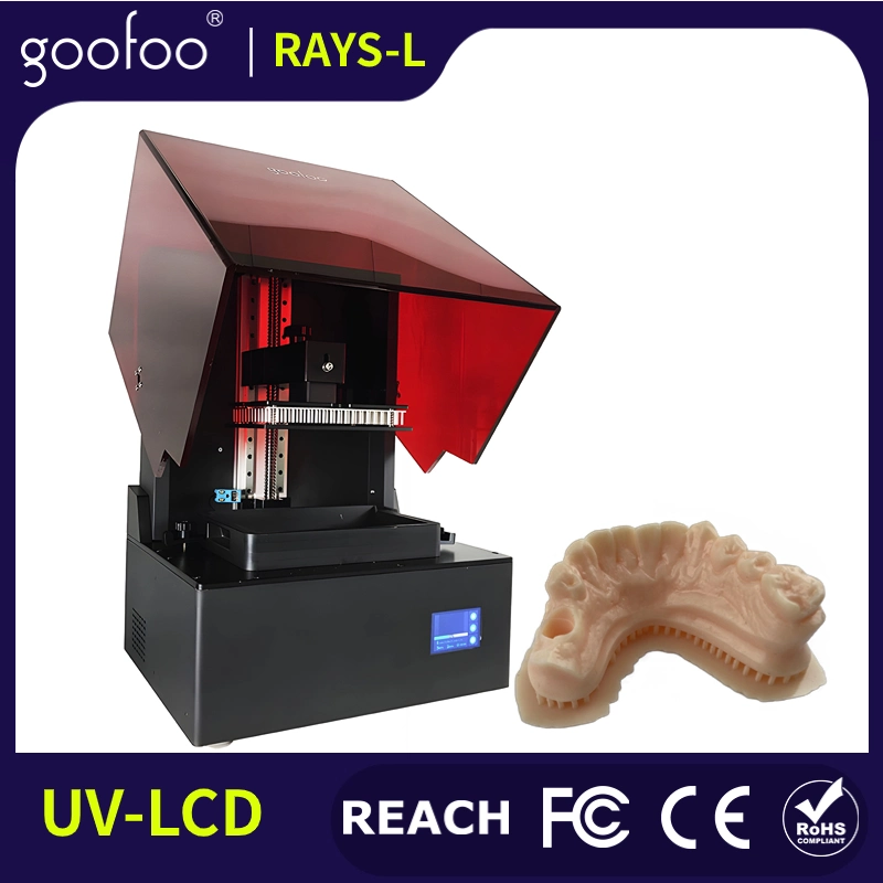 LCD digital UV Curing 8,9" 4K resina monocromática 3D Impresora con mayor volumen de construcción para aplicación dental y de joyería