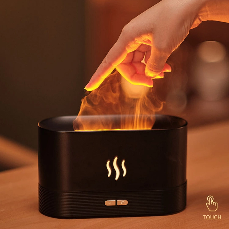 Colorful Flame Air Humidifier Essential Oil Aroma Diffuser Simulation Fire Difusor Humidifier Air