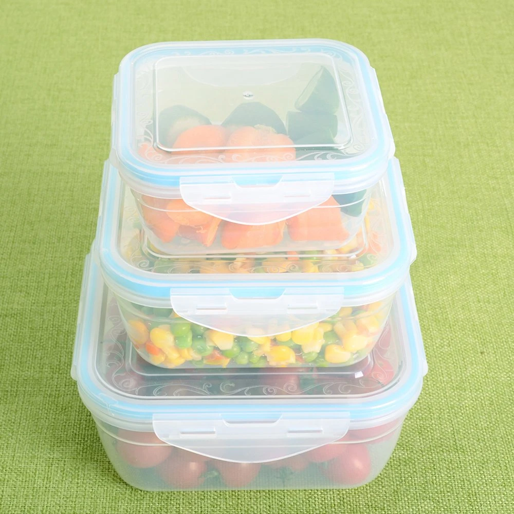 3PCS Factory Direct Square Plastic Crisper