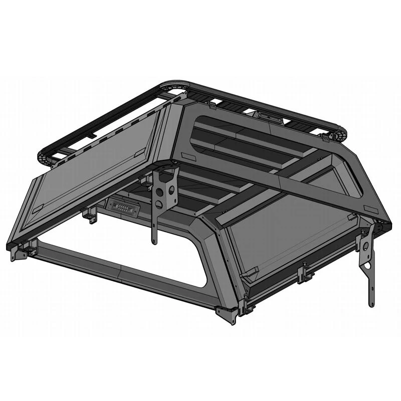 High-Grade Steel Dual Cab 4X4 Pick up Pickup Truck Bed Cap Canopy Topper for Ford Ranger Tacoma Toyota Hilux Navara Np300