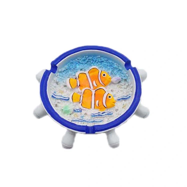 Custom Logo Resin Craft Seashell Ashtray