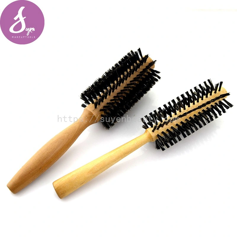 FSC Wood Handle Round Hair Dressing Styling Brush