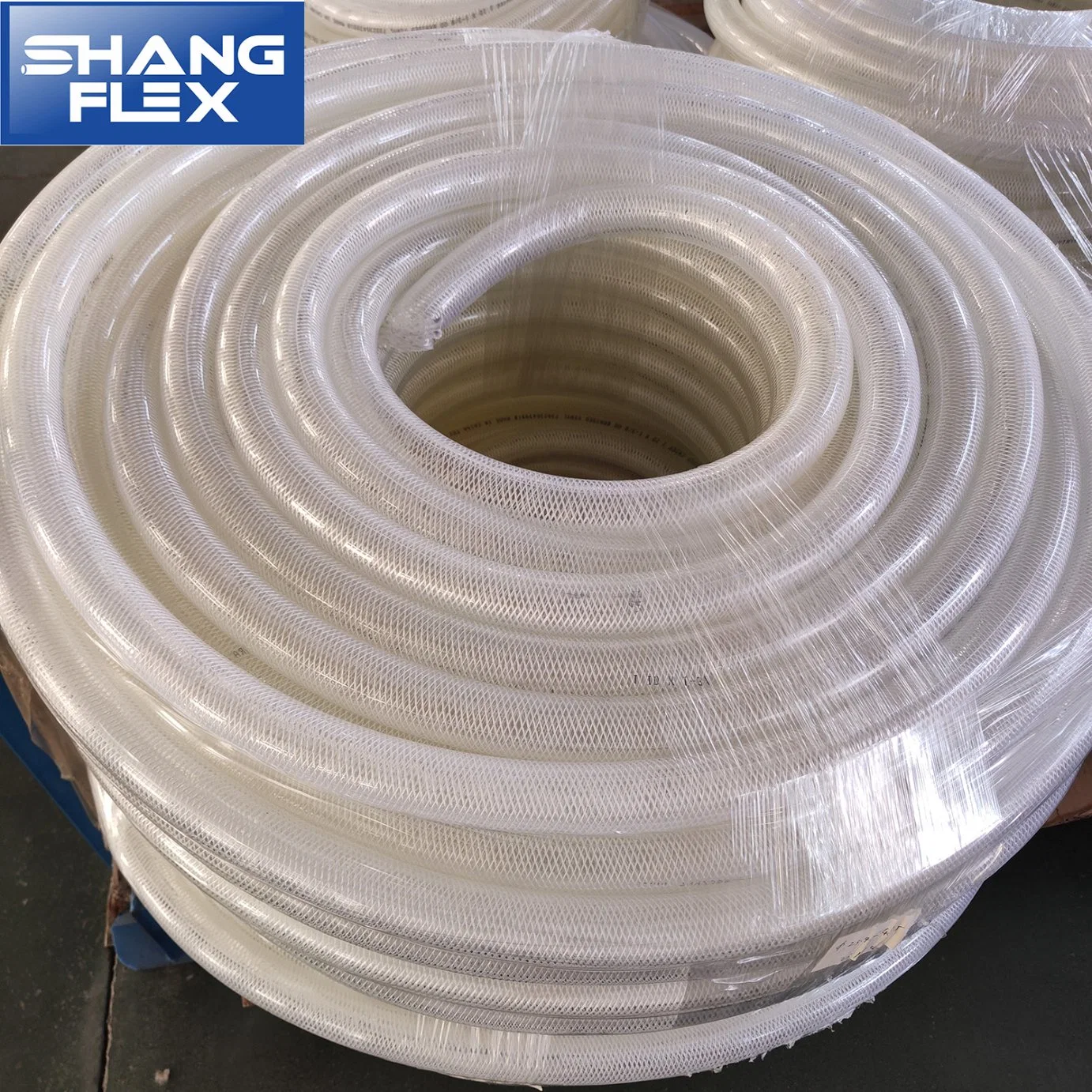 Clear Braided Tube Transparent Reinforced Vinly Tubing PVC Hose