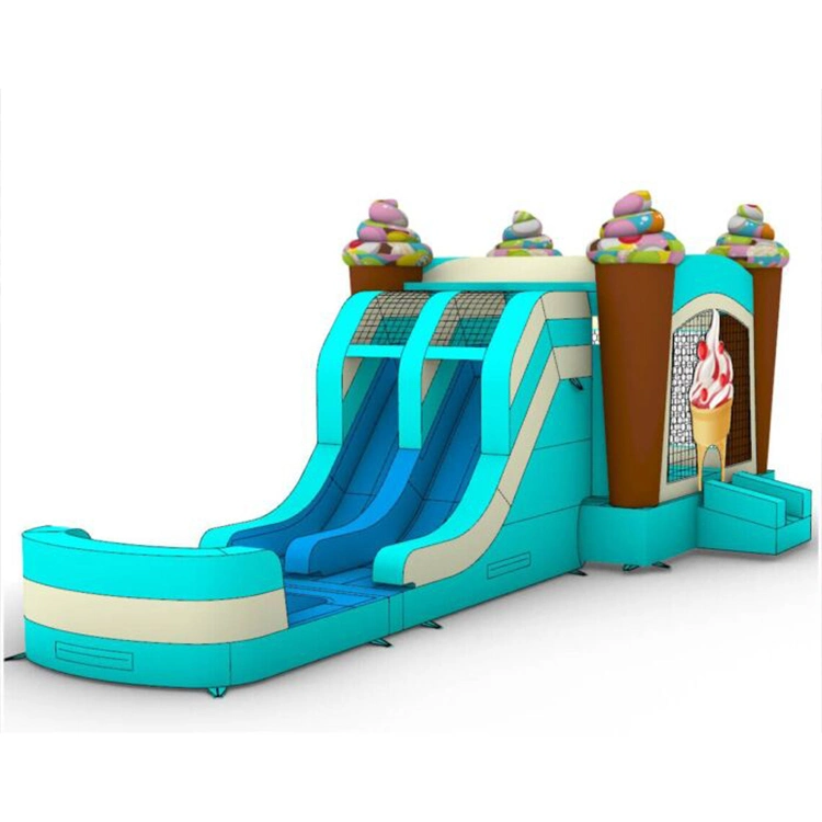 Jumping Inflatable Bounce House Bouncy Colorful Castle Combo Bouncer with Slide Pool for Kids