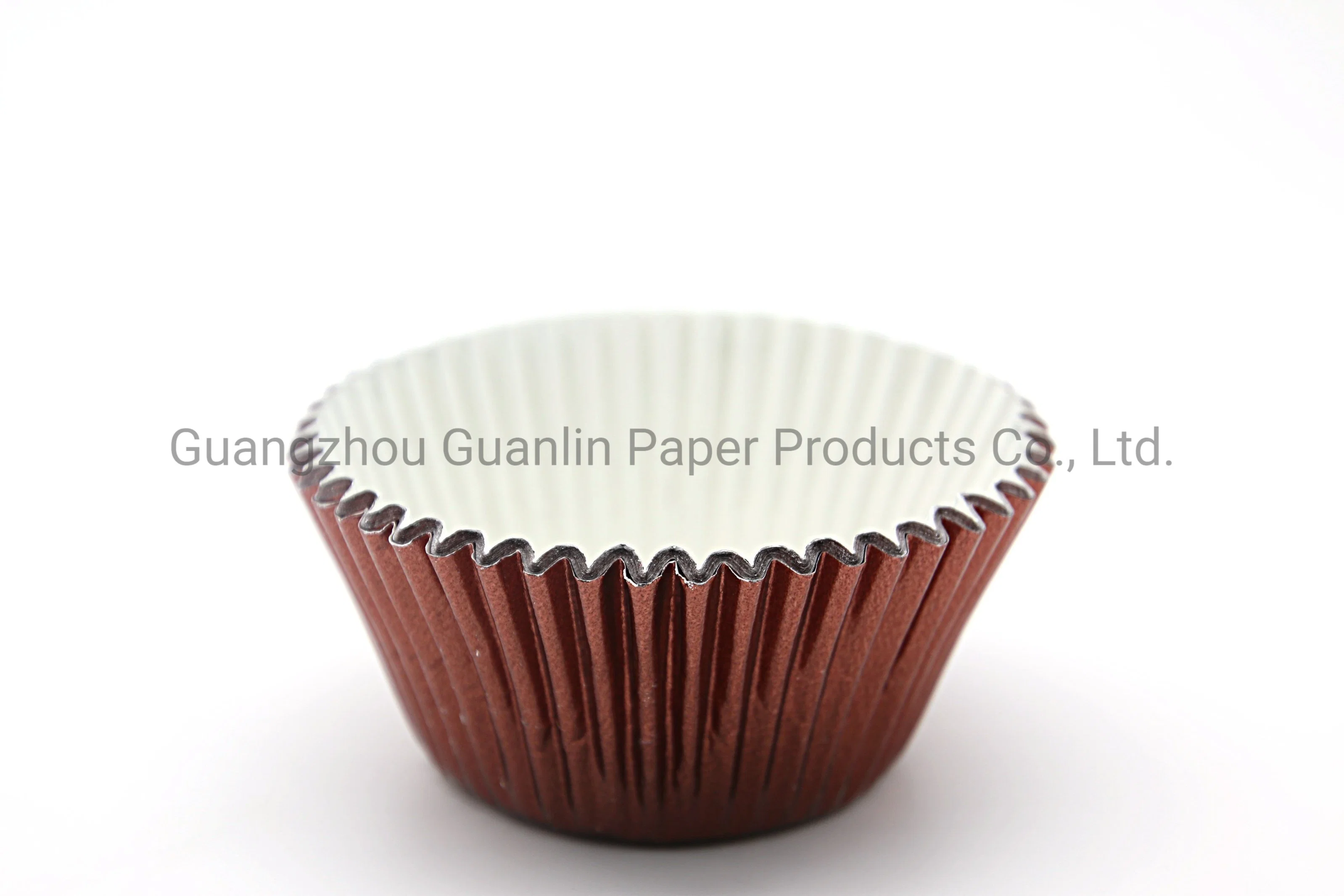 Venda por grosso de certificação LFGB Cupcake 53GSM folha de papel alumínio Cup