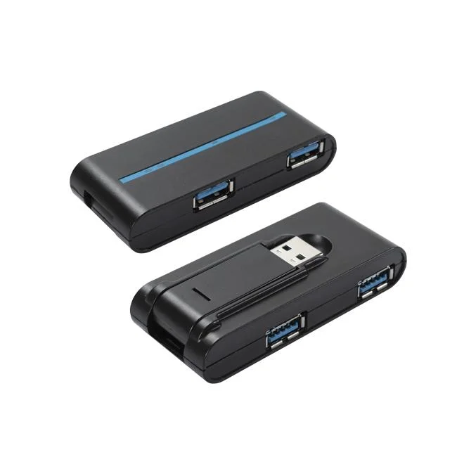 محور مهايئ خارجي USB 3.0 محمول عالي السرعة رباعي المنافذ