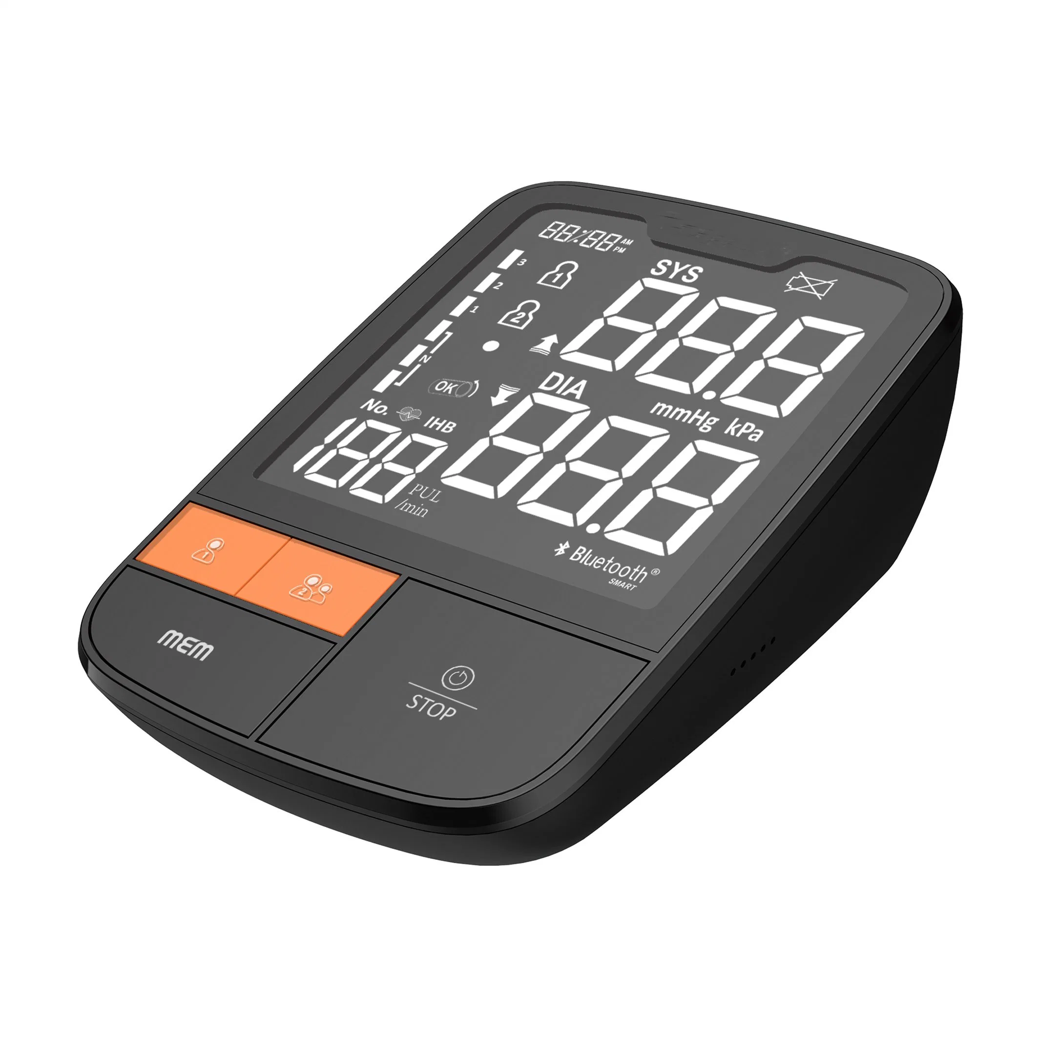 Enhanced Rechargeable Digital Arm Blood Pressure Monitor with Extra LCD Display