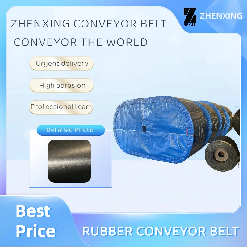 Ep200 Rubber Conveyor Belt for Stone Crusher Handling, Building Industries, Recycling, Steel Processing, Wood