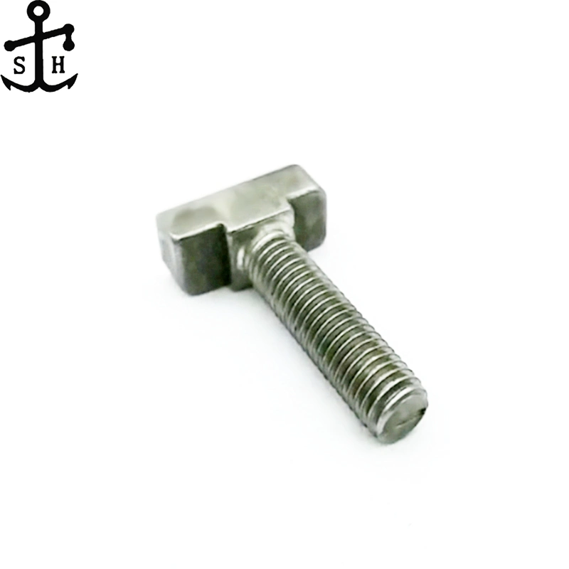 OEM Customized SUS304 Stainless Steel T Type T Shaped Square Head Machine Screw Bolt Made in China