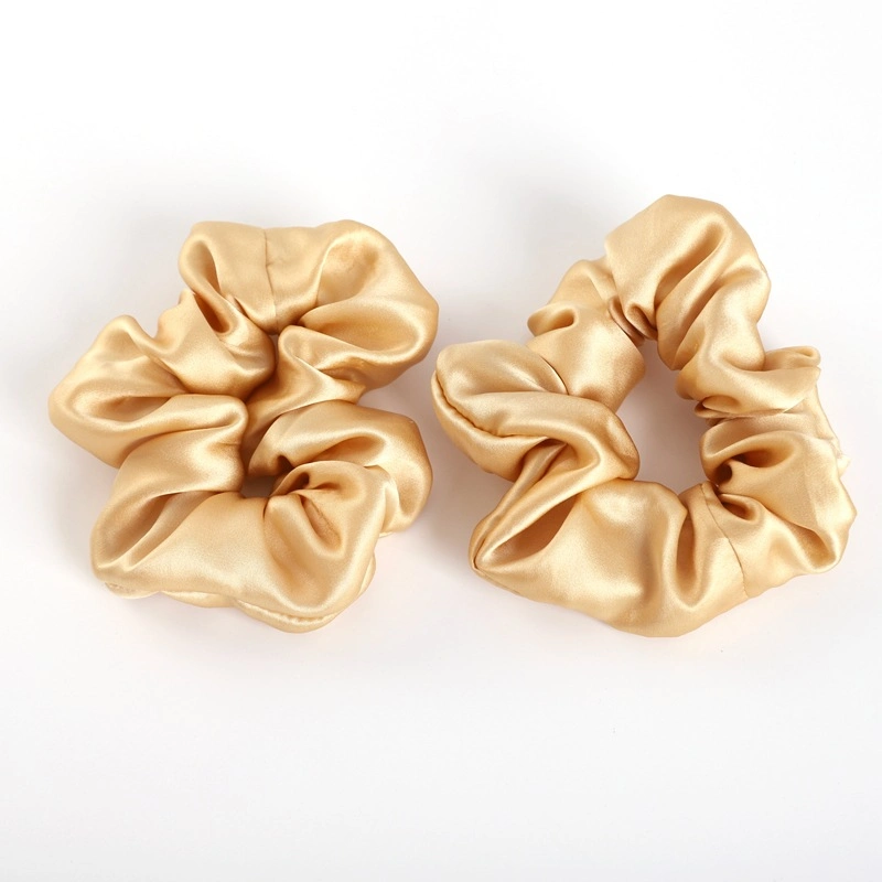 Various Fashion Plain and Print Silk Scrunchies