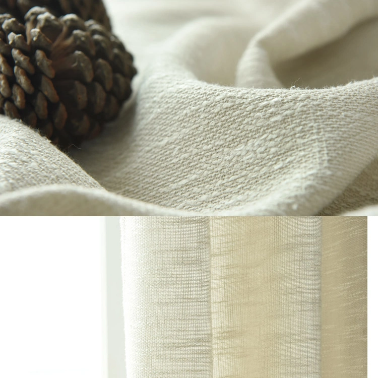 Spot Cotton Linen Cloth Polyester Coarse Linen Solid Color Cloth Sofa Cover Tablecloth Shading Curtain Cloth