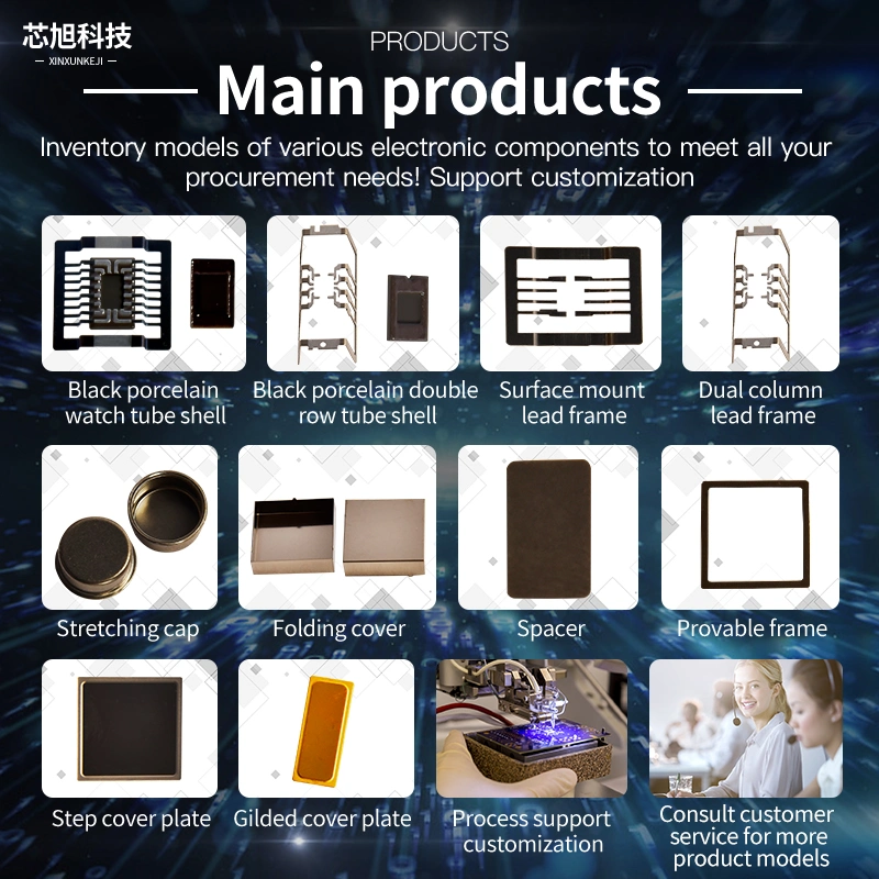 DIP Encapsulated Black Ceramic 20 Wire Fusion Sealed High-Precision Semiconductor Shell