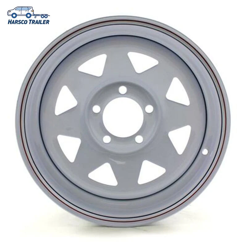 15X7 PCD6-139.7 Customized 8 Spoke Steel Trailer Wheel