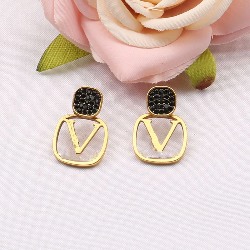 Wholesale/Supplier Inspired Brand 925 Silver Luxury Earrings Women Fashion Cc Designer Jewelry