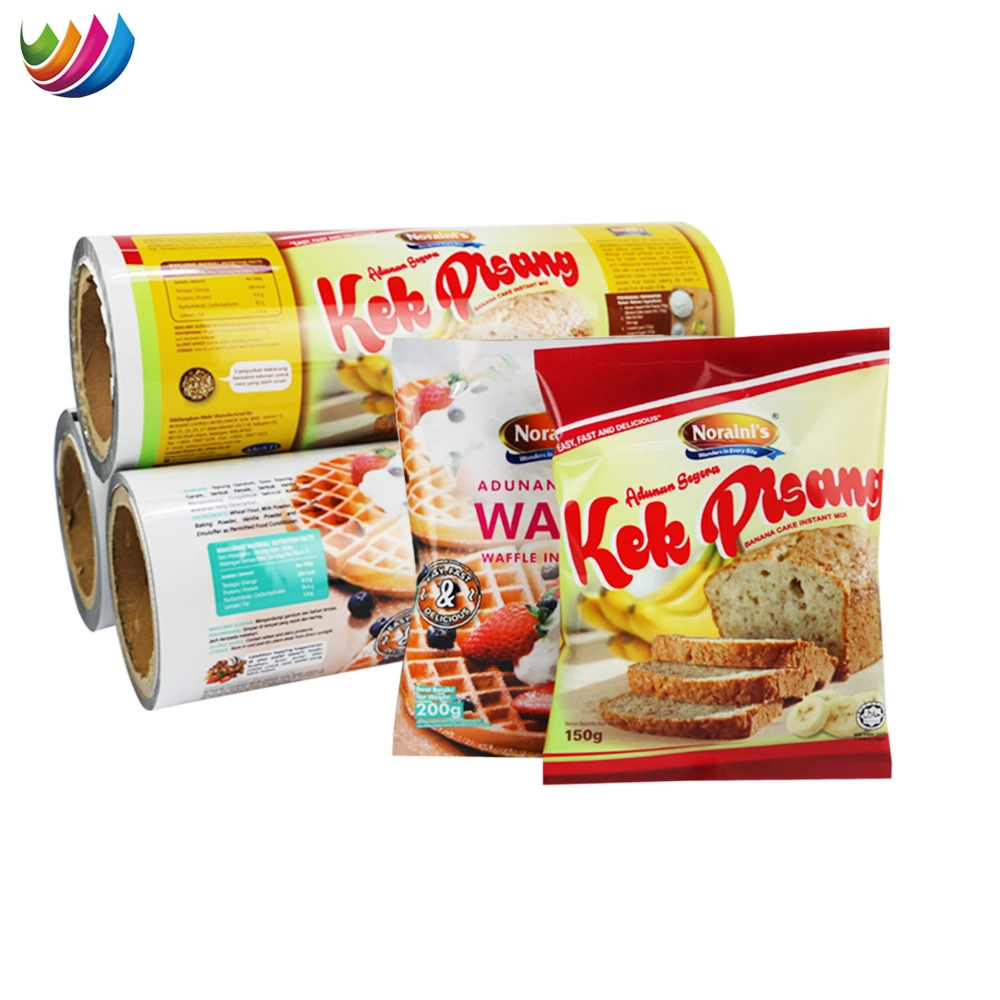 Customized Personalized Snack Cookies Automatically Fill Packaging Film Food Potato Chips Back Sealing Bag