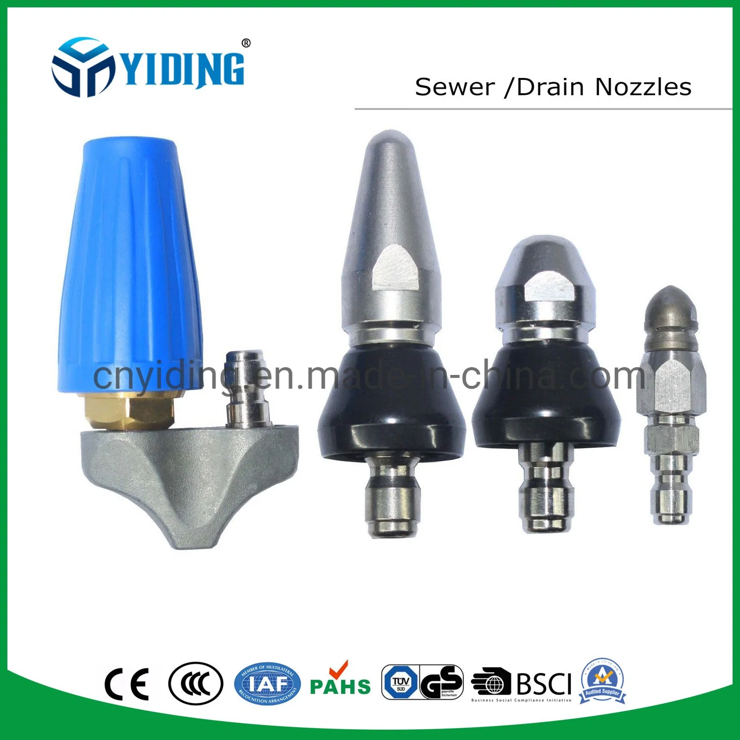 Sewer/Tube Cleaning Nozzles Water Jetting Nozzle Sewer/Tube Drain Cleaning Nozzle Rotating Sewer Nozzle Drain Nozzle (SCN18-4.5)