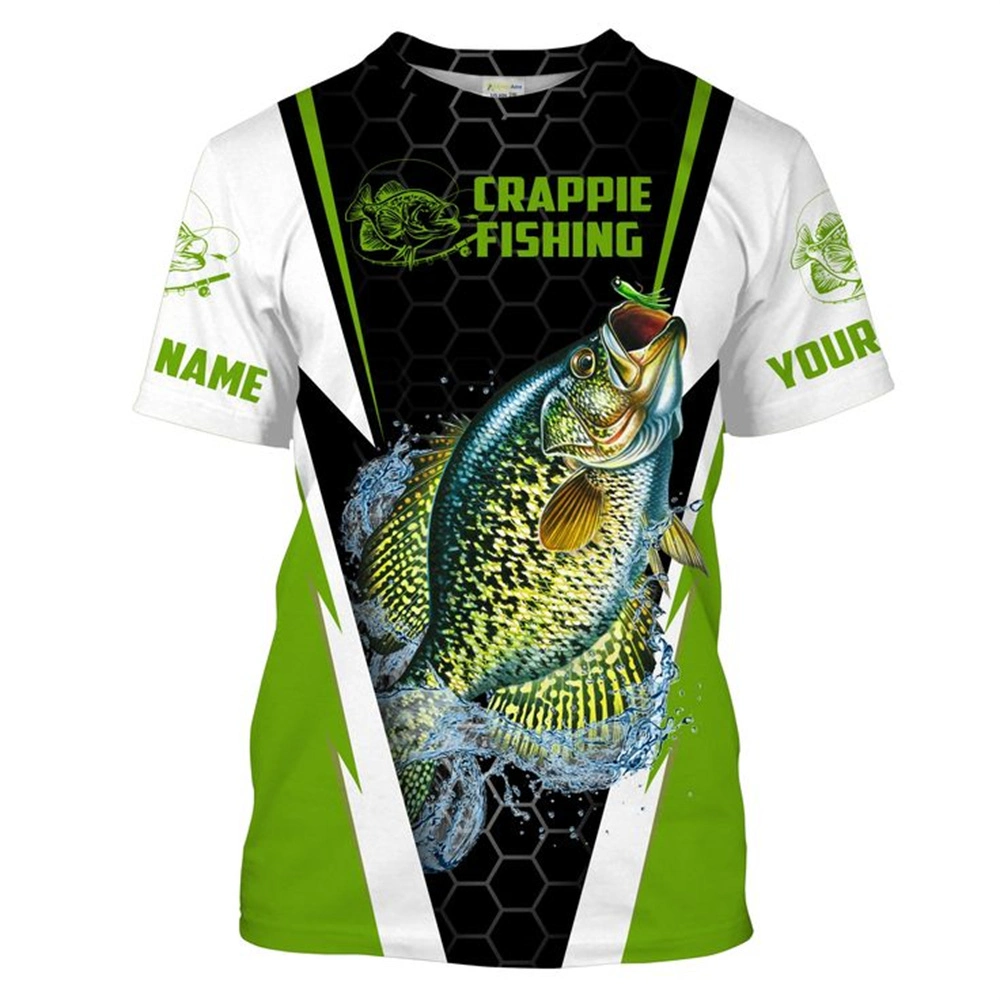 Custom Logo Sublimation Fishing Shirt Quick Dry T Shirts Men Upf 50+ UV Protection Short Sleeve Fishing Wear for Adult