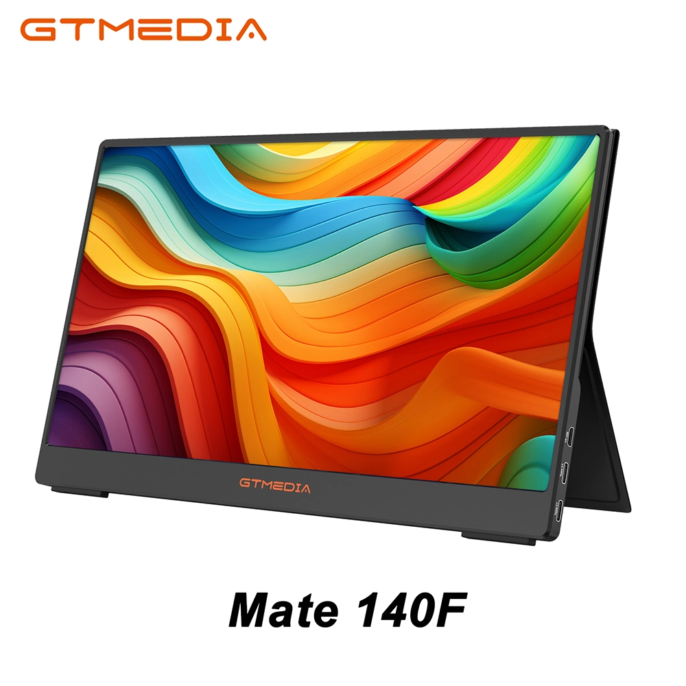 Gtmedia Mate 140f Monitor portátil USB Full HD 1080P USB de tipo IPS-C Cuidado de los ojos Pantalla Externa para portátiles.