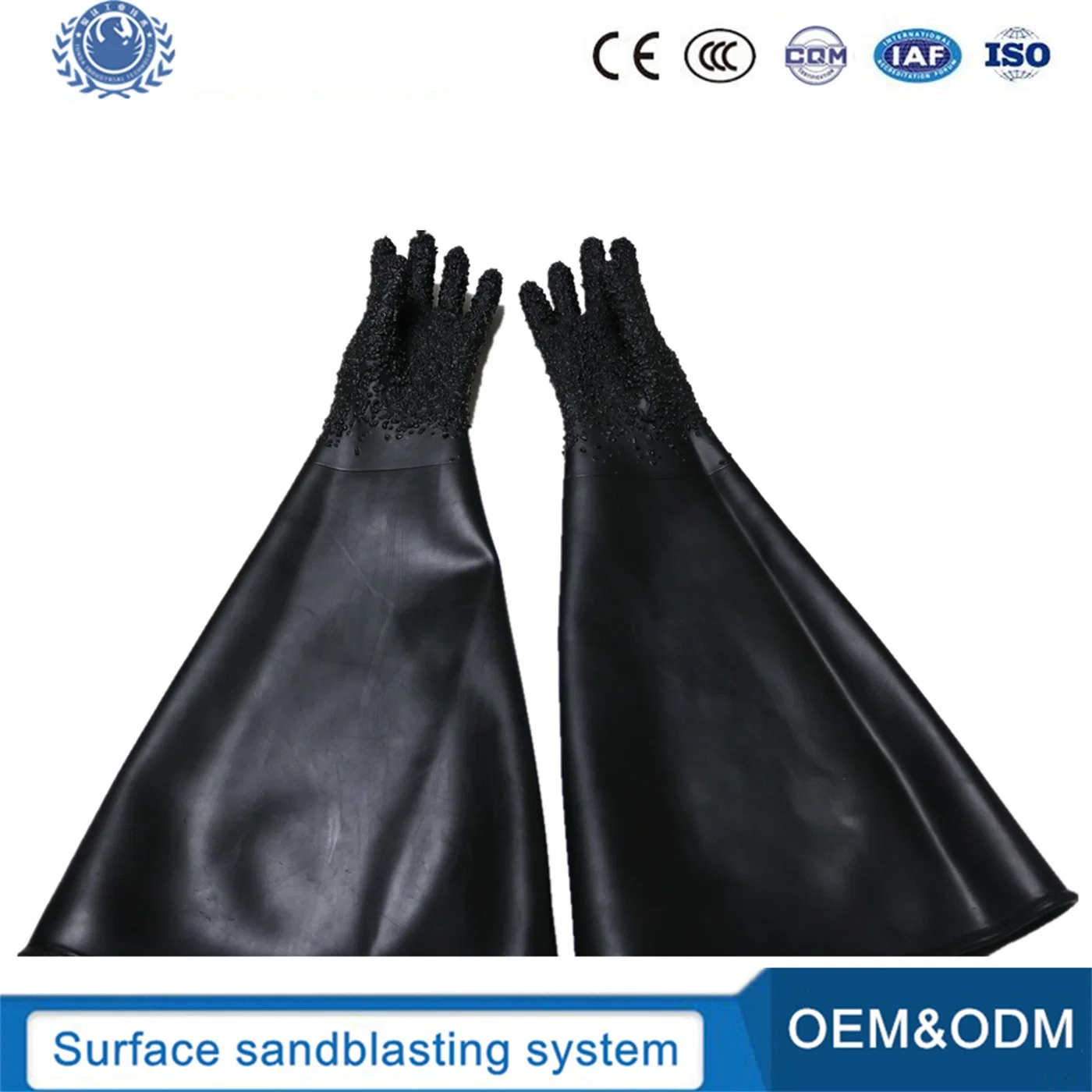 Sand Blasting Cabinet Gloves Anti Slipy Glove Sanding Protection Worker Protect Glove