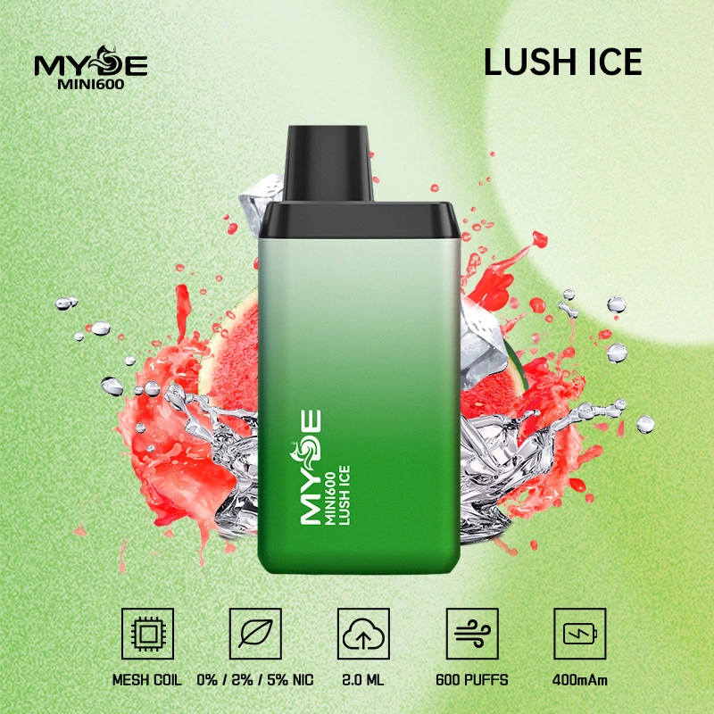 Well Vape Pen Myde 6000 أطعم الفاكهة نكهات البيع الساخنة قطعة صغيرة