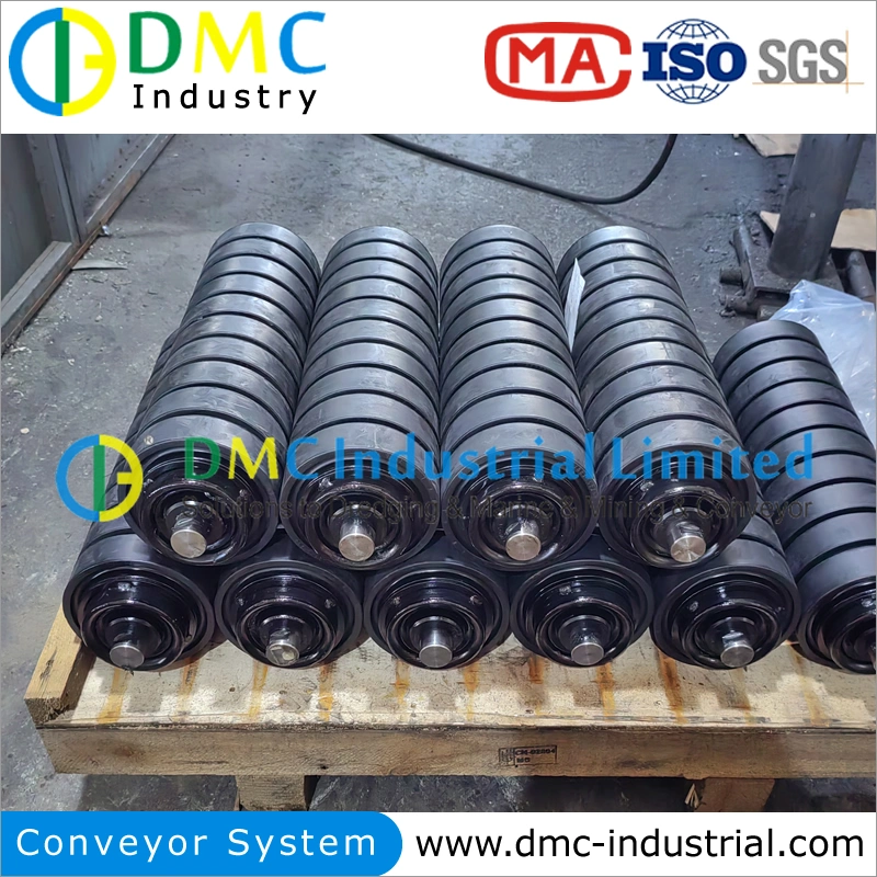 Long Life Return Rubber Rerurn Steel Roller for Conveyor