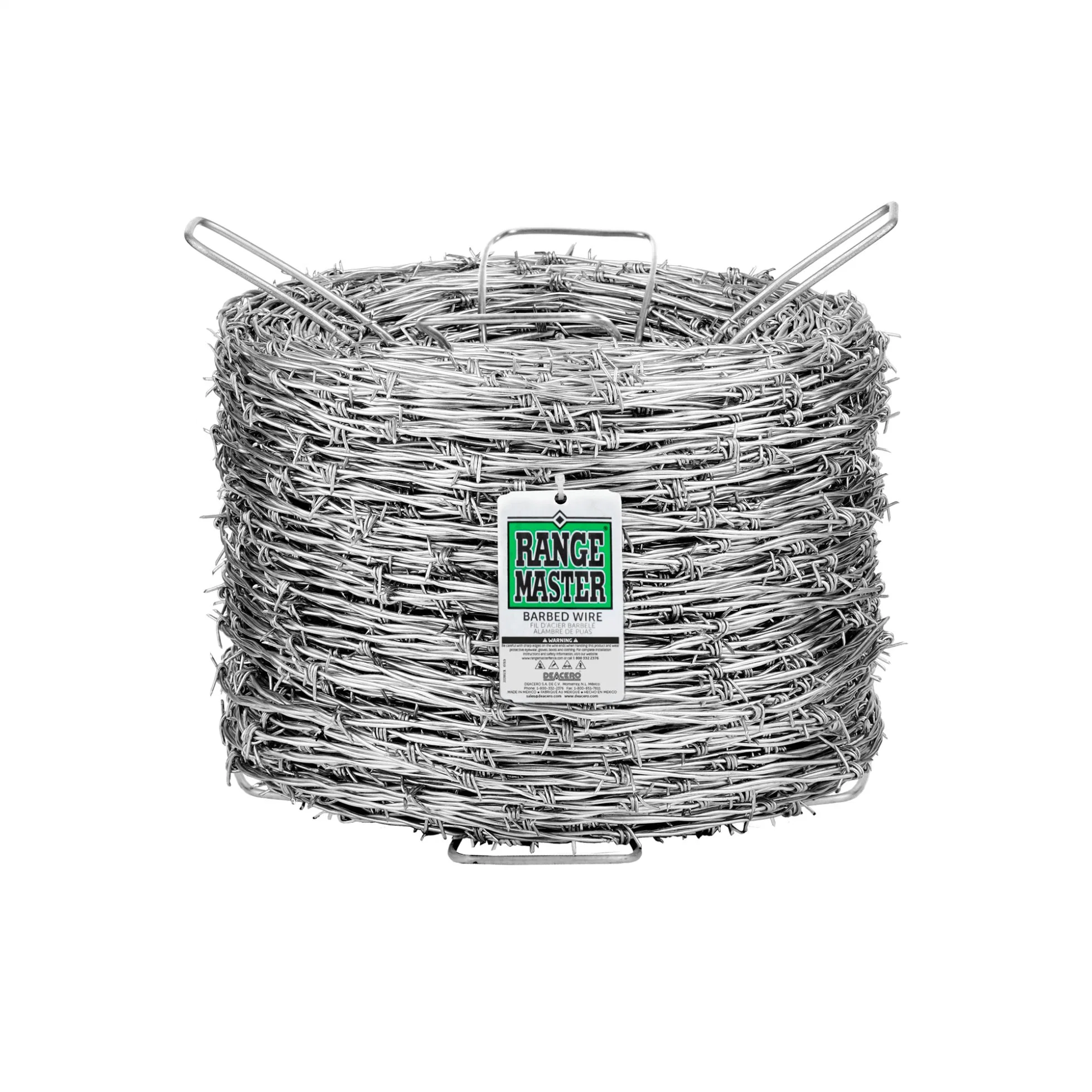 Alambre de púas de jardín galvanizado X 15m coil /3" Cable verde