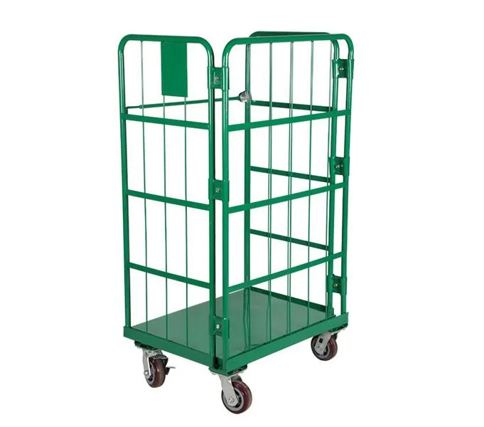 Customized Sizes High quality/High cost performance  Hevy Duty Foldable Steel Logistics Roll Cage Roll Container Mesh Trolley