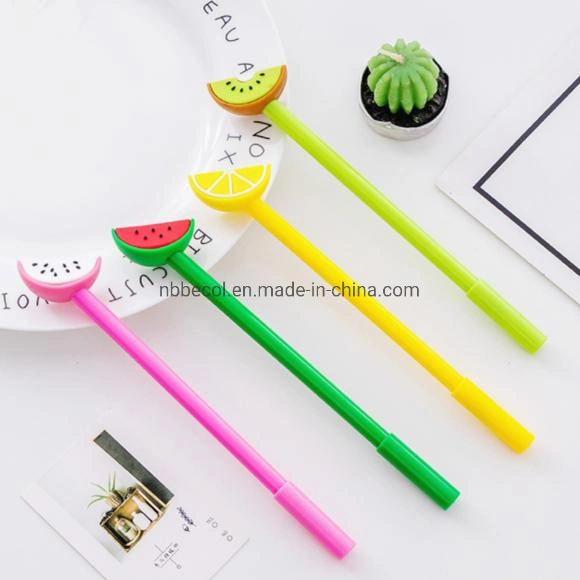 Cute Fresh Fruit Slice Shape Gel Pen Black Gel Ink Pen