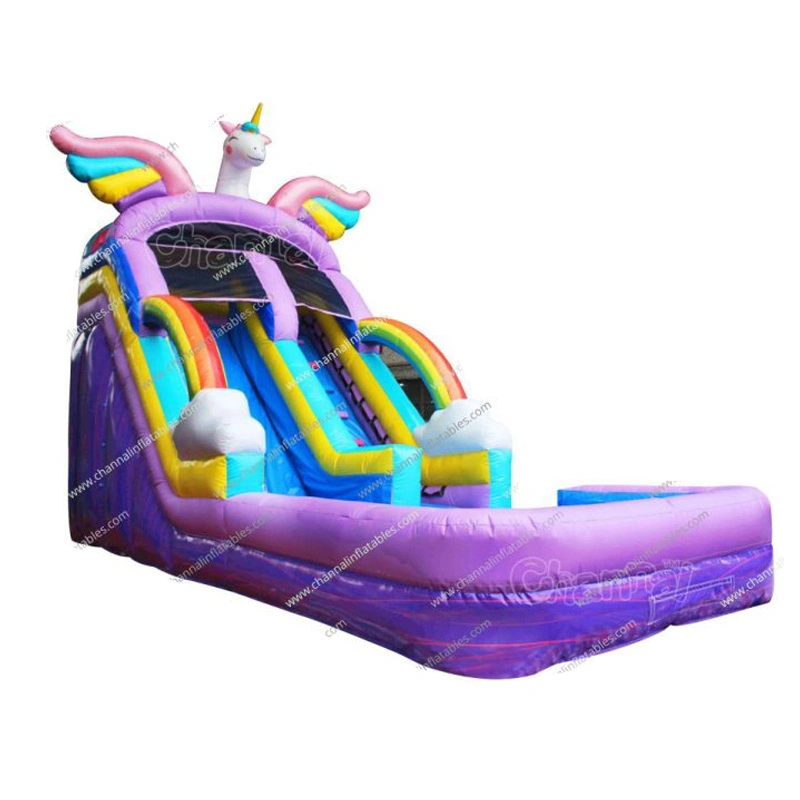 Unicorn Inflatable Water Slide Custom Inflatable Slides Designer Slides and Bouncer Amusement Equipment for Kids