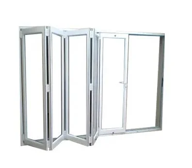 Hot sale Double verre aluminium accordéon portes de patio repliables Low-E