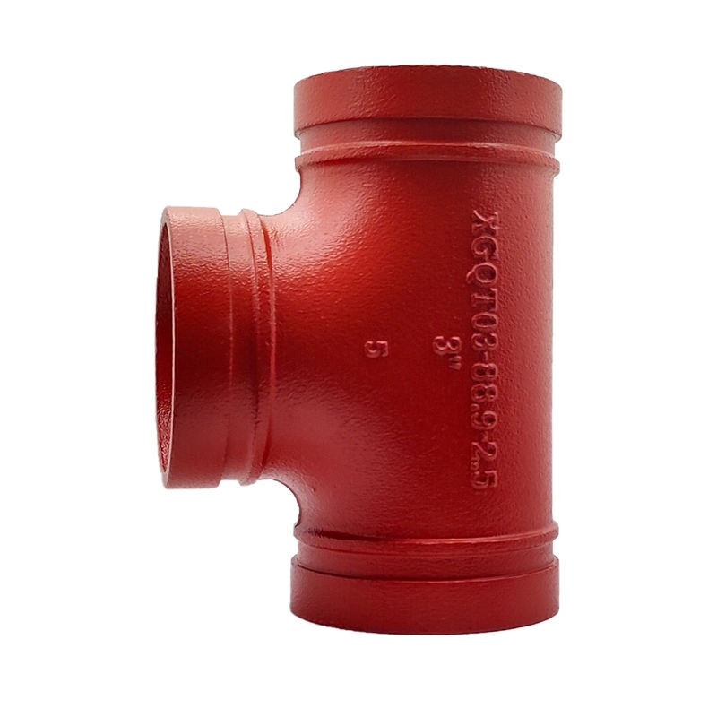 Sdsx Di Grooved Fittings Couplings 90 Equal Tee FM, UL Fire Protection