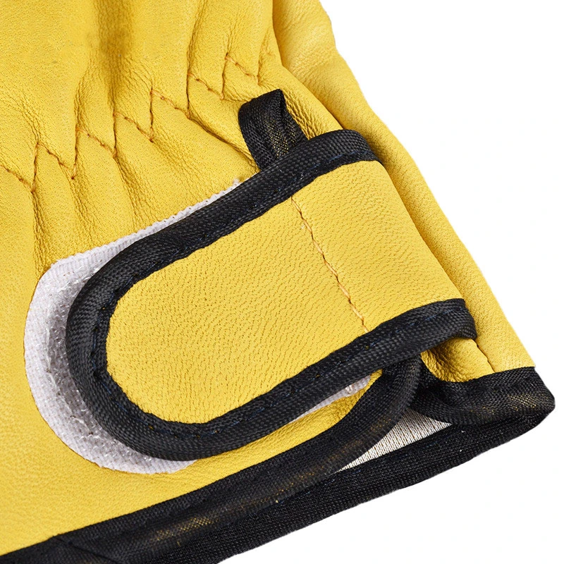 Top Quality Labor Supply Yellow Leather Gloves Safety Work Sheepskin Gloves for Welding