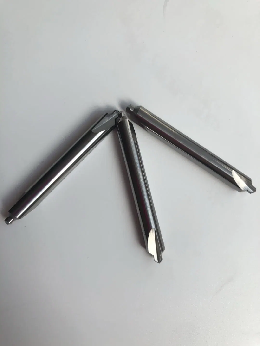 Double Head 2 Flute Sold Carbide Center Drill Bits for Aluminum and Steel