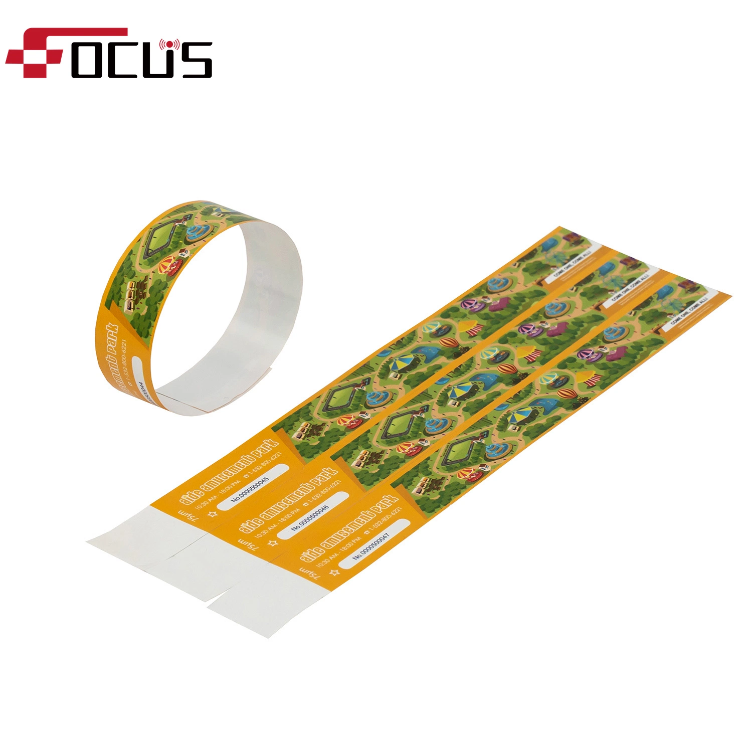 RFID T5577 Custom Event Party Tyvek Paper Bracelet Cheap RFID Tyvek Wristband