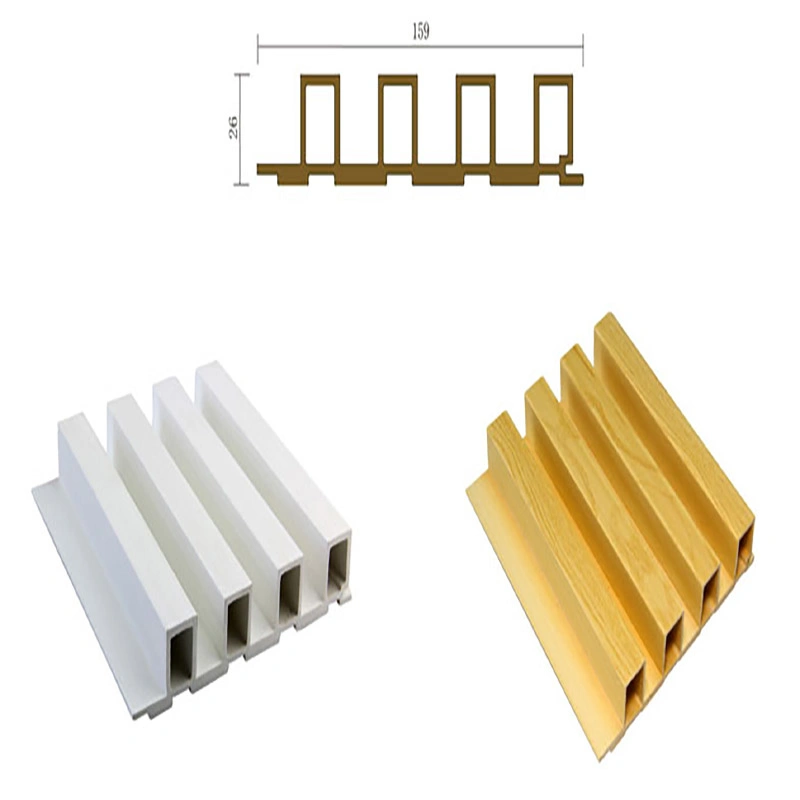 Revestimiento de plástico de PVC de madera Panel Compuesto de paneles de pared en el interior del panel de revestimiento de WPC