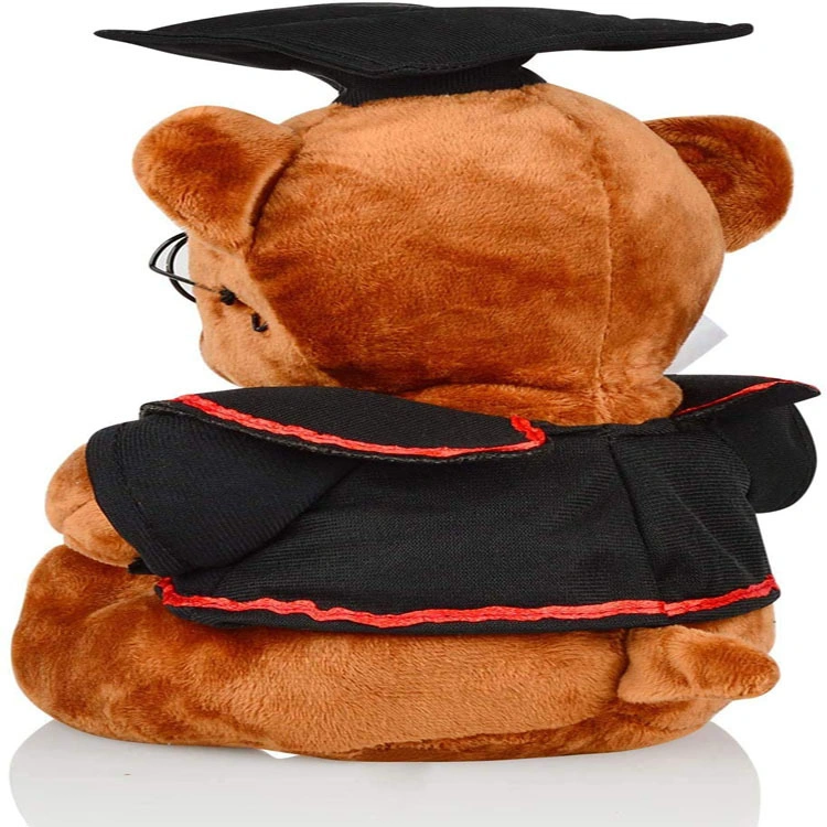 Factory Customized Cute Plush Toy Graduation Bear Doll to Give Children Birthday Gifts